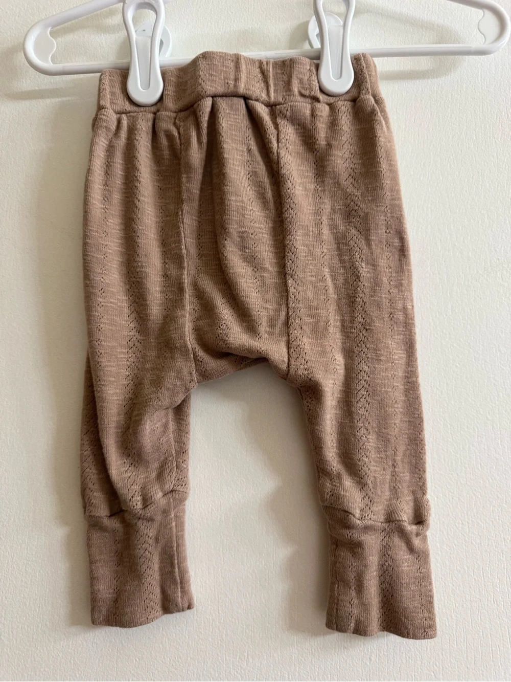 Kate Quinn Organic Cotton Knit Brown Pants 3-6 Months
